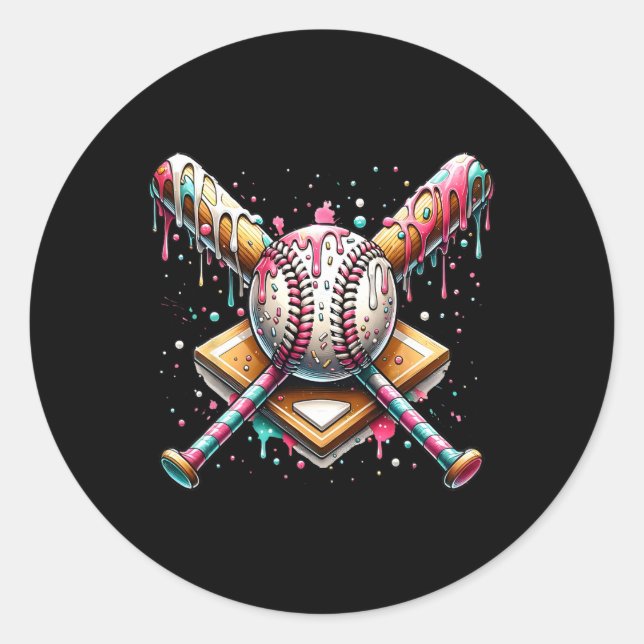 Pegatina Redonda Vender Platos Domésticos Helados Viernes De Gasa D (Anverso)