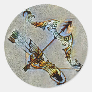 Pegatina Redonda Venecia sagárica