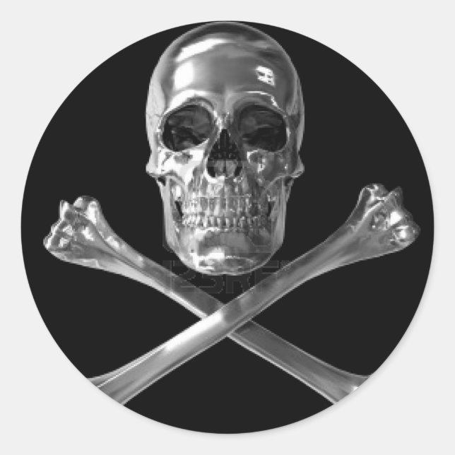 Pegatina Redonda veneno (Anverso)