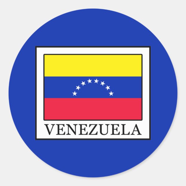 Pegatina Redonda Venezuela (Anverso)
