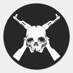 Pegatina Redonda Venga conseguirlos