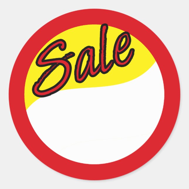 Pegatina Redonda Venta (Anverso)