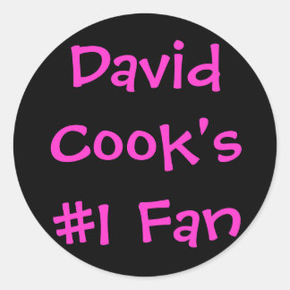 Pegatina Redonda Ventilador #1 de David Cook