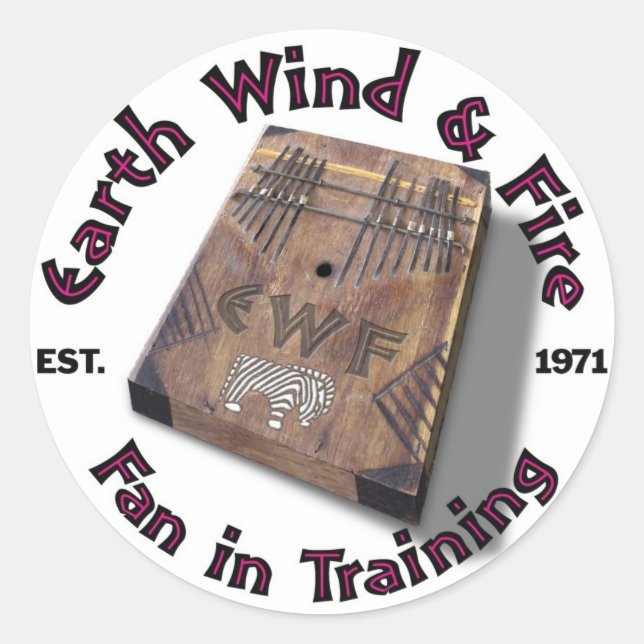 Pegatina Redonda Ventilador En Pegatinas De Formación (Anverso)