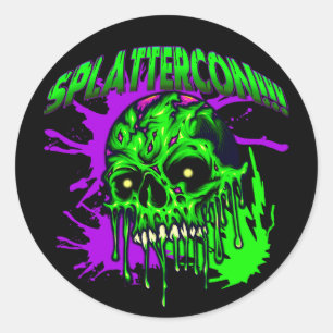 Pegatina Redonda Ventiladores de Dresden SplatterCon
