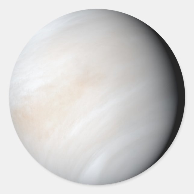 Pegatina Redonda Venus con nubes (Anverso)