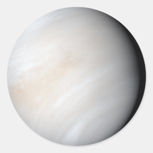 Pegatina Redonda Venus con nubes