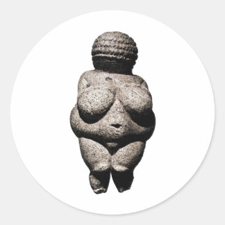 Pegatina Redonda Venus de Willendorf