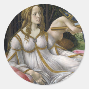 Pegatina Redonda Venus y Marte, Sandro Botticelli