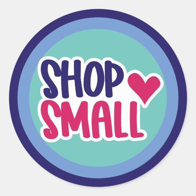 Pegatina Redonda Ver colores pequeños - personalizados (Anverso)