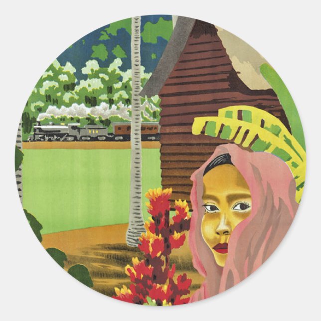 Pegatina Redonda Ver Malaya (Anverso)