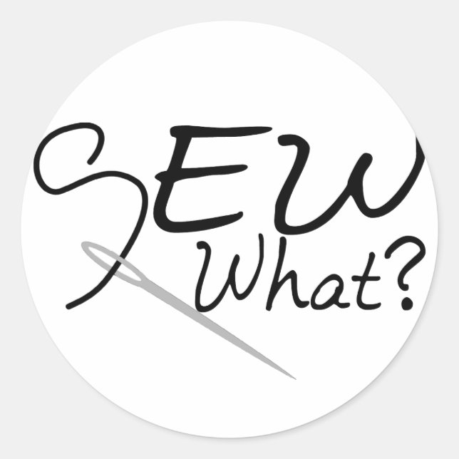 Pegatina Redonda Ver qué (Anverso)