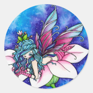 Pegatina Redonda Vera Fantasy Flower