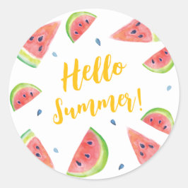 Pegatina Redonda Verano