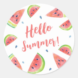 Pegatina Redonda Verano