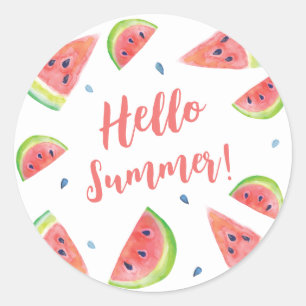 Pegatina Redonda Verano