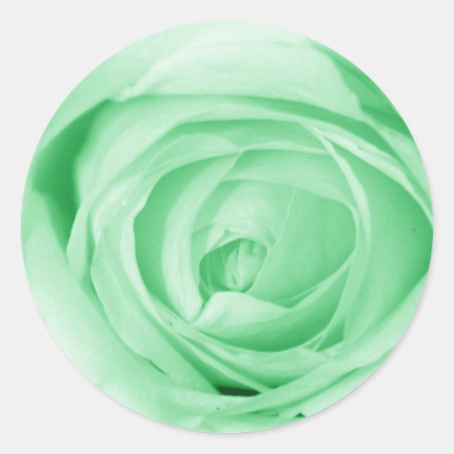 Pegatina Redonda Verde claro (Anverso)