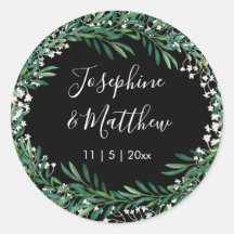 Verde y Boda negro florets