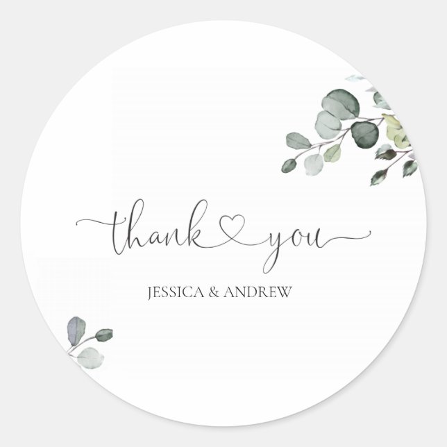 Pegatina Redonda Verdor (Anverso)