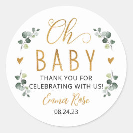 Pegatina Redonda Verdor Oh Pegatinas bebés