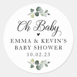 Pegatina Redonda Verdor Oh Pegatinas bebés