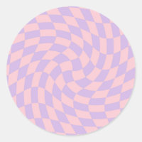 Verificaciones retro pastel azul rosado con aletas