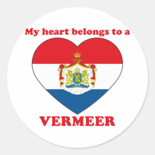 Pegatina Redonda Vermeer