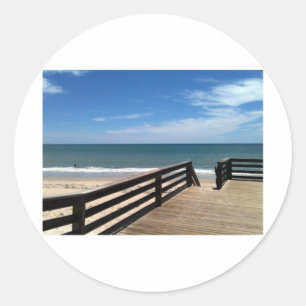 Pegatina Redonda Vero Beach 2010 jGibney El MUSEO Zazzle