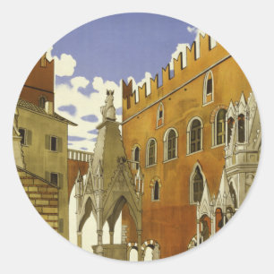 Pegatina Redonda Verona