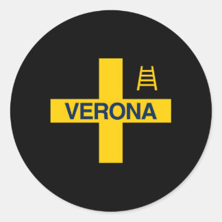 Pegatina Redonda Verona Tifo Hellas Gialloblã¹ Brigadas Curva Sud S