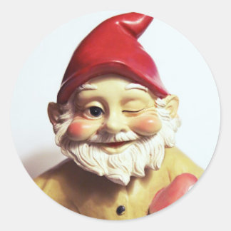 Pegatina Redonda Verónica Gnome