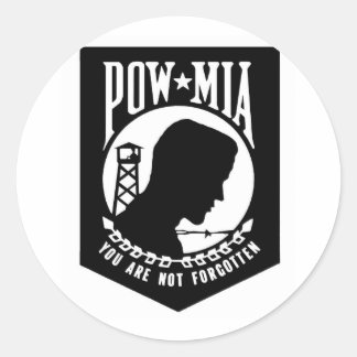 Pegatina Redonda Veterano/POW