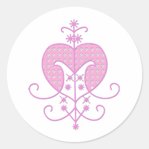 Pegatina Redonda Veve para Erzulie Freda