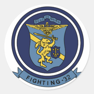 Pegatina Redonda VF-32 espada F-14 ム キ・ト ャ メ VF-32 ス ォ ズ hténito