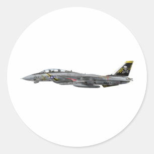 Pegatina Redonda vf-84 f-14 Tomcat