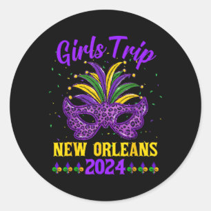 Pegatina Redonda Viaje de chicas a Nueva Orleans 2024