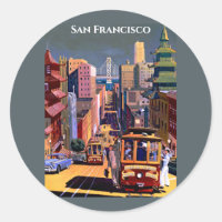 Viaje retro vintage del tranvía de San Francisco