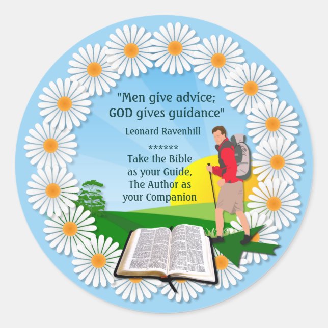 Pegatina Redonda Viaje seguro ~ Pegatinas redondos # 2 (Anverso)