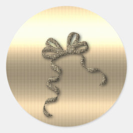 Pegatina Redonda Vibe de vacaciones de oro