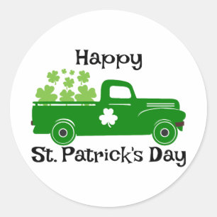 Pegatina Redonda Vibes de suerte - ¡Feliz Día de San Patricio! 🍀 ✨