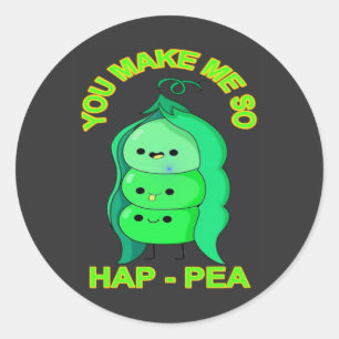 Pegatina Redonda vibraciones positivas