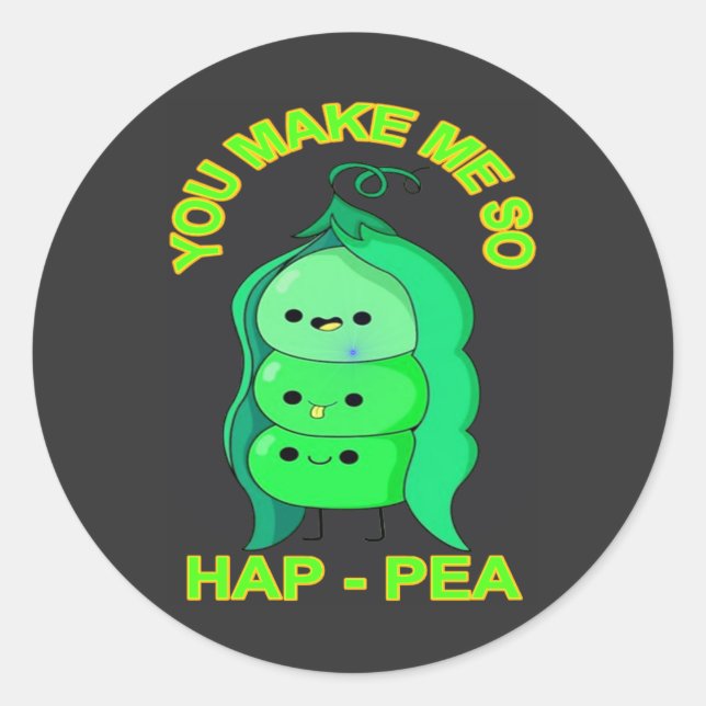 Pegatina Redonda vibraciones positivas (Anverso)