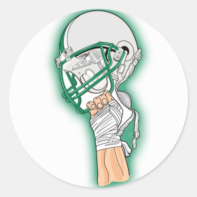 Pegatina Redonda victoria (Anverso)