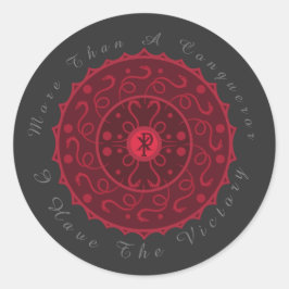 Pegatina Redonda Victoria cristiana