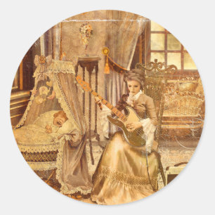 Pegatina Redonda Victorian Lullaby