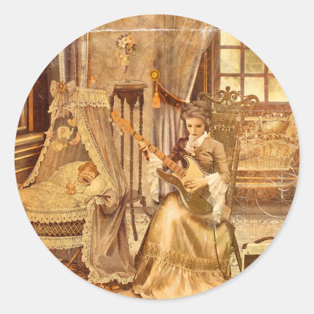 Pegatina Redonda Victorian Lullaby (Anverso)