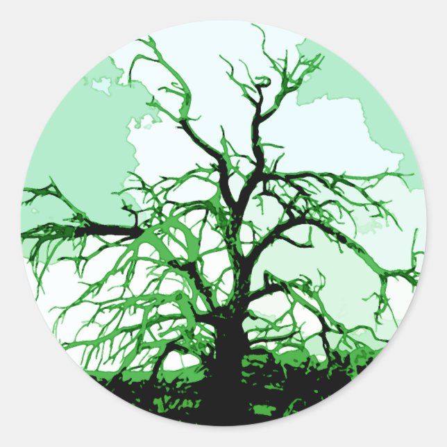 Pegatina Redonda Vida (Anverso)