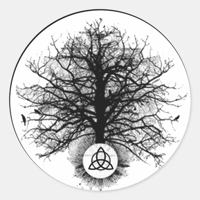 Pegatina Redonda vida (Anverso)