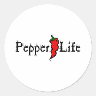 Pegatina Redonda Vida de Pepper