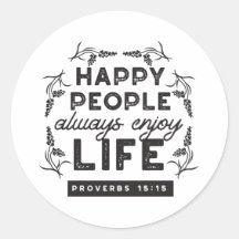 Vida Feliz con Fe – Proverbios 15:15 Arte